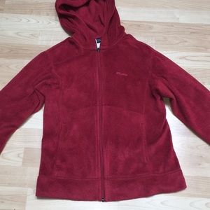 red/pink patagonia zip up!